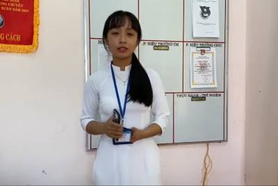 Video đạt giải Ba của thí sinh Trần Hải Vân trong Cuộc thi hùng biện tiếng Anh THPT cấp tỉnh năm học 2020-2021